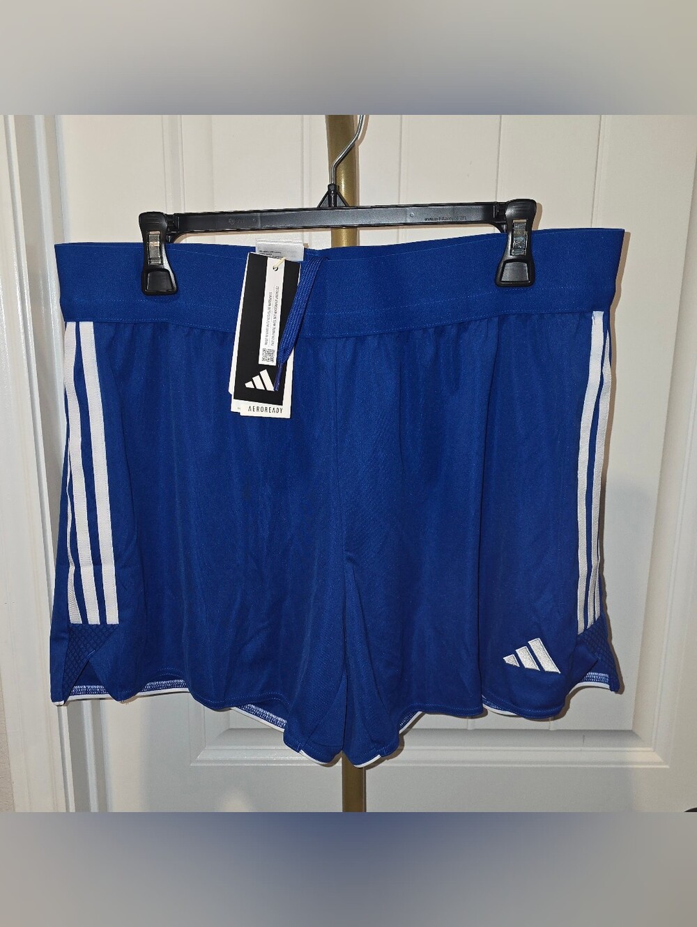 Adidas Aeroready Womens XL Blue Soccer Shorts New Tiro 23